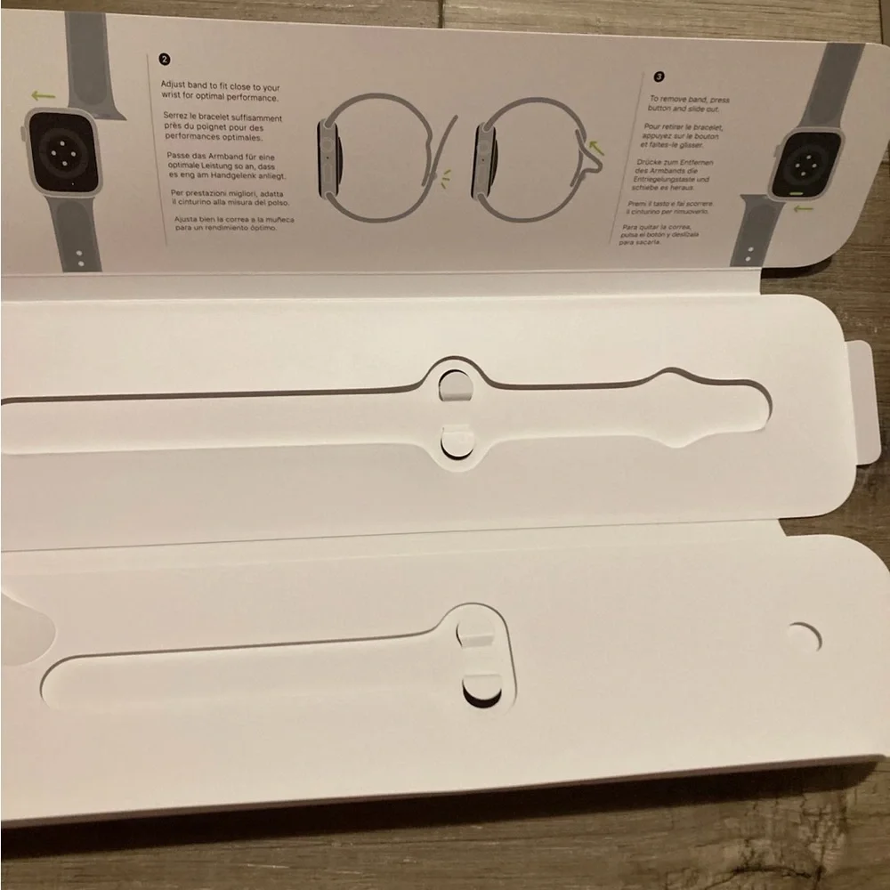 Apple Watch SE Space Gray Aluminum Midnight Sport Band 40 mm box instructions